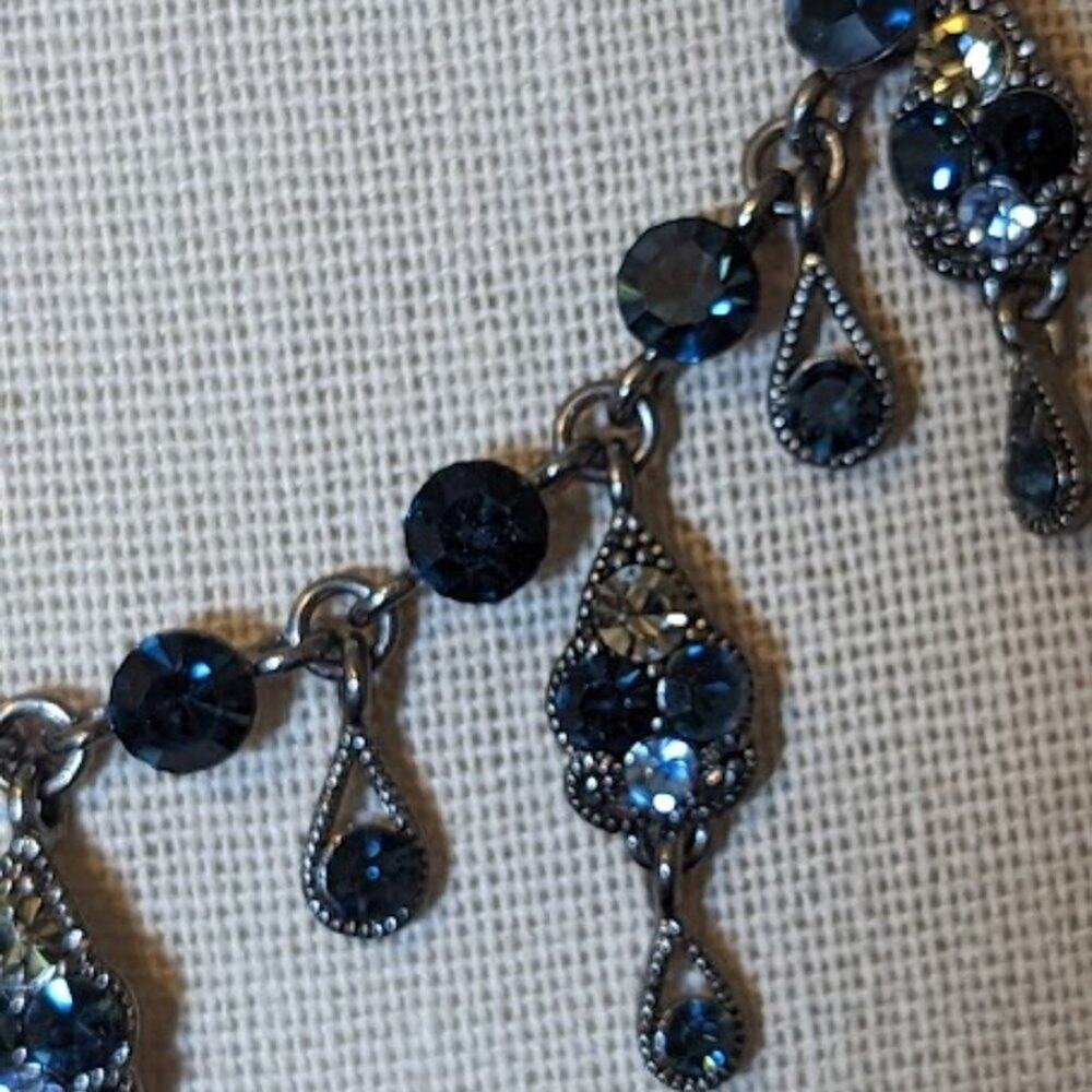 VCLM Delicate Blue Dangle Necklace - Picture 7 of 9
